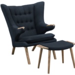 bear lounge chair & ottoman